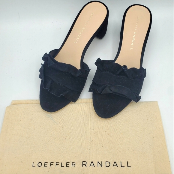 Loeffler Randall Shoes - Loeffler Randall Vera suede mules, Black, NWOB